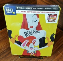 Who Framed Roger Rabbit 4K Collector STEELBOOK (4K+Blu-ray+Digital) NEW-Free S&amp;H - £61.59 GBP