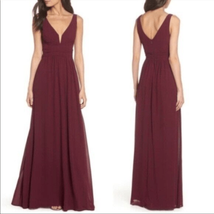 Lulus Leading Role Burgundy Maxi Dress, Size Small, Burgundy, NEW WITHOUT TAGS - £35.78 GBP