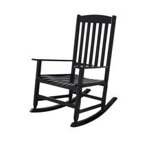 Black Wood Rocking Patio Chair   Backyard Creations® - £215.69 GBP