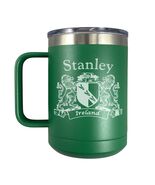 Stanley Irish Coat of Arms Stainless Steel Green Travel Mug with Handle - €23,42 EUR