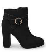 $60 Lauren Conrad LC Avant Boot Platform Ankle Bootie High Heel Black Ne... - £19.74 GBP