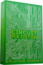 Circuit PCB Edition Playing Cards with Free Card Game Ebook, Creative Deck of Ca - £31.10 GBP