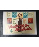 Susan Hayward &quot;I Can Get it for You Wholesale&quot; postcard 1989 NM - $12.29 CAD