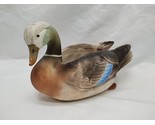 Vintage Inarco Ceramic Blue Brown White Duck 6.5&quot; - $27.71
