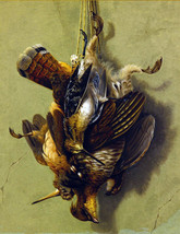 An item in the Art category: FRAMED CANVAS ART PRINT PAINTING STILL LIFE HANGING GAME BIRD HUNTING 2 of 2