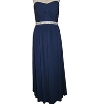 Navy Blue Strapless Maxi Dress Size 8 - £58.40 GBP