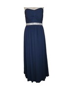 Navy Blue Strapless Maxi Dress Size 8 - £57.99 GBP