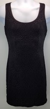 A) Guess Los Angeles Sleeveless Tank Top Black Crochet Style Dress Size 2 - $29.69