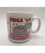 Russ Cat &quot;Hugs $1 Everything Else is Negotiable&quot; Ceramic Coffee Mug Vintage - €9,08 EUR