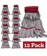 12pk - Microfiber Commercial Mop Head Replacement Nylon Polish Scrub Flo... - £31.41 GBP