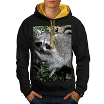 Wellcoda Racoon Cute Nature Mens Contrast Hoodie, Master Casual Jumper - £31.56 GBP