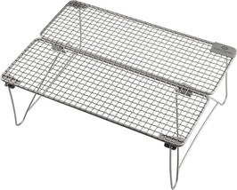 Cook&#39;N&#39;Escape Titanium Girll Camp Fire Cooking Racks Portable Camping Grill - $108.99