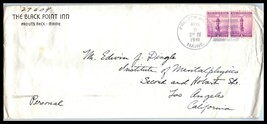 1941 US Ad COVER - The Black Point Inn, Prouts Neck, Maine to Los Angele... - £2.31 GBP