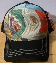Mexican Flag Eagle Mexico Snapback Mesh Back Baseball Cap Hat ( Black ) - £11.14 GBP