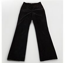 Coldwater Creek Black Velvet Corduroy Pants Womens 6 Straight Leg Trouse... - €16,47 EUR
