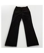 Coldwater Creek Black Velvet Corduroy Pants Womens 6 Straight Leg Trouse... - €16,47 EUR