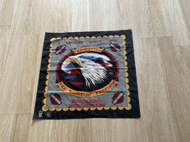 Vintage Harley Davidson Bandana Scarf USA Sz 21x22” The Right of Freedom - £11.02 GBP