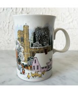 Dunoon Winter Village Scene Mug - Fine Bone China Coffee Cup - Made in S... - $18.95