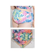 Lane Bryant Cacique Swim High-Waist Drawstring Swim Brief Patchwork Plus... - €30,69 EUR