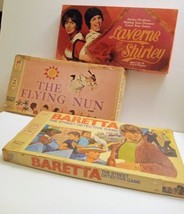 Vintage Games of TV Shows -Baretta/ Laverne &amp; Shirley+ Flying Nun Game Board - £22.09 GBP