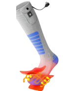Heated Socks 9V Efficient Output 22.2WH Battery Unisex Size L Blue/Gray ... - £24.36 GBP