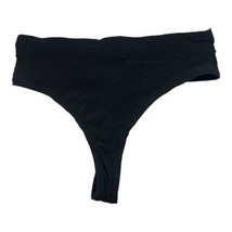 Skims Black Thong Panty 4X New - $18.30