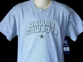 Dallas Cowboys T-Shirt Youth Boys Large 14/16 Gray Authentic Apparel Sta... - $16.42