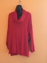 NWT Vince Camuto Red Cowl Neck Sweater SZ 2XL Career Sensible Cute - $38.61