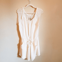 CHASER Cream/Ivory Sleeveless Drawstring Dress M - £13.28 GBP