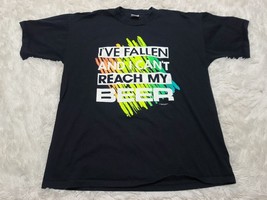 I&#39;ve Fallen And Can&#39;t Reach My Beer Black T-Shirt XL Men&#39;s Single-Stitch... - £6.76 GBP