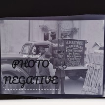 Toluca Mexico Street scene Photo Négative 1920s 30s Police Man Truck People - $150.74 MXN