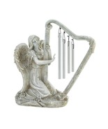 Stone-Look Angel Harp Standing Windchime - £36.63 GBP