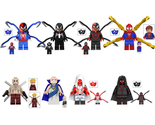8Pcs Spider Man Minifigures Marvel Superhero Deadpool Watchers Mini Figu... - $19.69