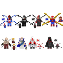 8Pcs Spider Man Minifigures Marvel Superhero Deadpool Watchers Mini Figu... - £15.50 GBP