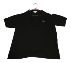 Vintage Izod Lacoste Polo Mens Shirt L Black Classic Fit Short Sleeve Y2... - $33.30 CAD