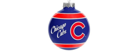 Chicago Cubs Glass Ball Ornament Christmas Tree Holidays MLB - £6.05 GBP