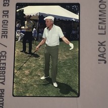 1988 Jack Lemmon Playing Golf Celebrity Color Photo Transparency Slide - £7.56 GBP