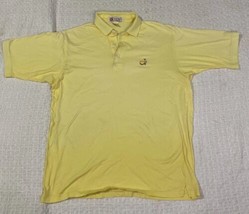 Vtg Masters Golf Polo Men&#39;s XL Shirt Slazenger Golf Shop Collection Yellow  - £26.16 GBP