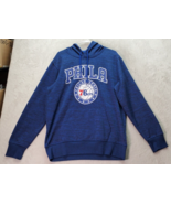 NBA Philadelphia 76ers Hoodie Baseball Unisex Medium Blue Long Sleeve Po... - $426.60 MXN