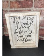 Coffee Station Wall Decor 9x7 - £7.53 GBP