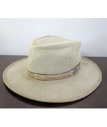 Men’s Aussie Safari Hat, Mesh Vented Australian Tobwabba Art Outback, Me... - $1,072.48 MXN
