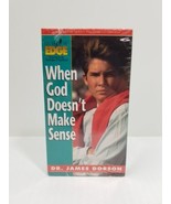 When God Doesnt Make Sense VHS Dr. James Dobson Life On The Edge New Sealed - $14.80