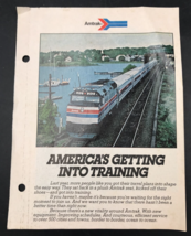 Vintage Amtrak America&#39;s Getting Into Training Advertising Booklet Brochure - $9.49