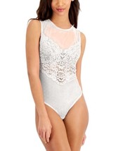 allbrand365 designer Womens Intimate Cupped Swiss Dot Thong Bodysuit,Large - £30.83 GBP