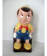 Vintage Hard Vinyl Pinocchio Bank - Walt Disney Productions - Play Pal P... - $15.00