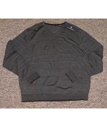 Hart Schaffner Marx Sz XXL Merino Wool Sweater Grey V-Neck Lightweight $... - £29.71 GBP