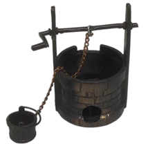 Wishing Well Bucket Metal Pencil Sharpener Miniature Works Vintage Collectible - £7.75 GBP
