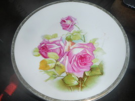 Vintage CT Altwasser Silesia German Small Rose Design Plate - $8.88