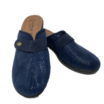 Flexus by Spring Step Women's Leather Merula Merula Mules Navy Size 42 U... - $28.49
