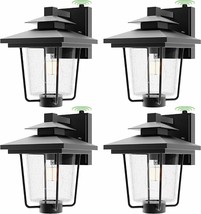 Sunco Lighting 4 Pack Cage Wall Sconce Vintage Victorian Style Matte Black - £62.49 GBP